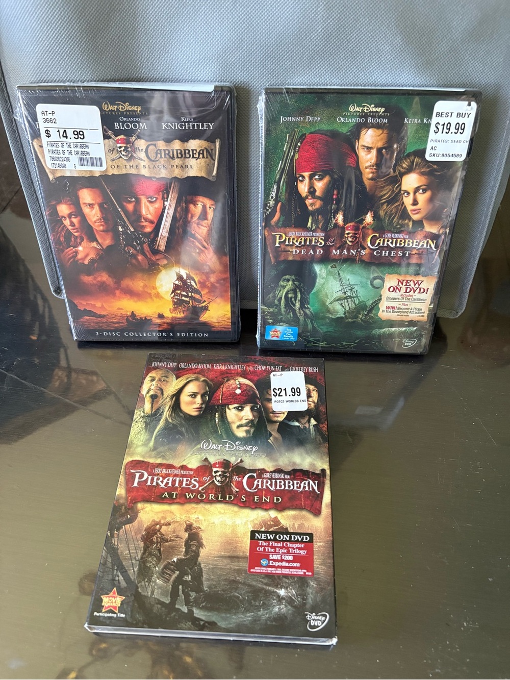 Disney Pirates of the Caribbean DVD Bundle - 1-3